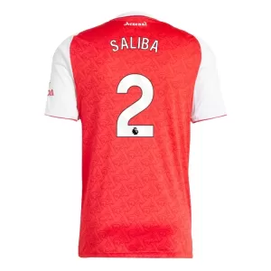 Camisolas Arsenal Saliba 2 Equipamento Principal 25/26
