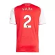 Camisolas Arsenal Saliba 2 Equipamento Principal 25/26