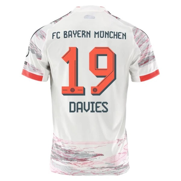 Camisolas FC Bayern de Munique Alphonso Davies 19 Equipamento Alternativo 25/26