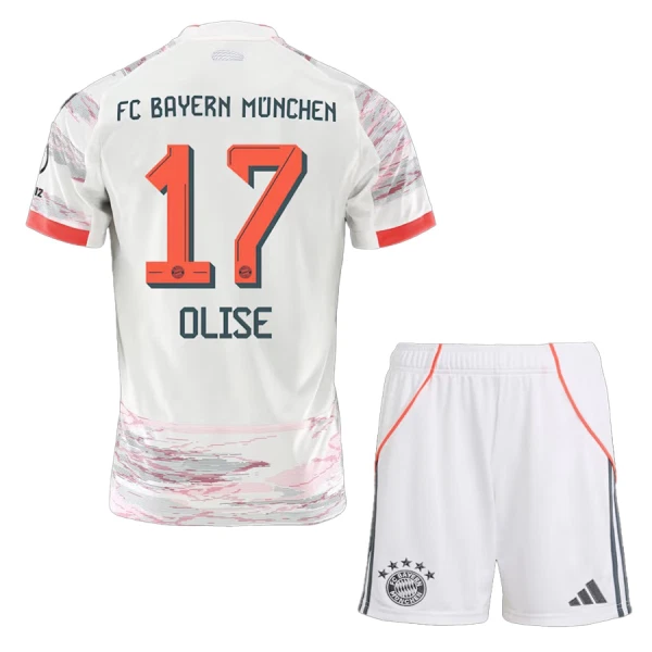 Camisolas FC Bayern de Munique Olise 17 Criança Equipamento Alternativo 25/26 Camisolas FC Bayern de Munique Olise 17 Criança Equipamento Alternativo 25/26