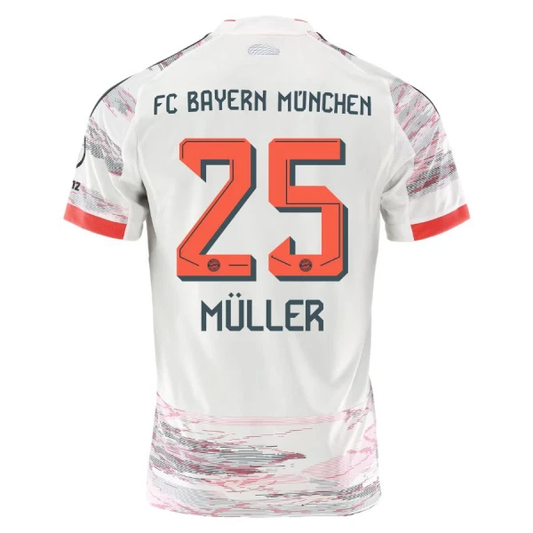 Camisolas FC Bayern de Munique Thomas Müller 25 Equipamento Alternativo 25/26 Camisolas FC Bayern de Munique Thomas Müller 25 Equipamento Alternativo 25/26