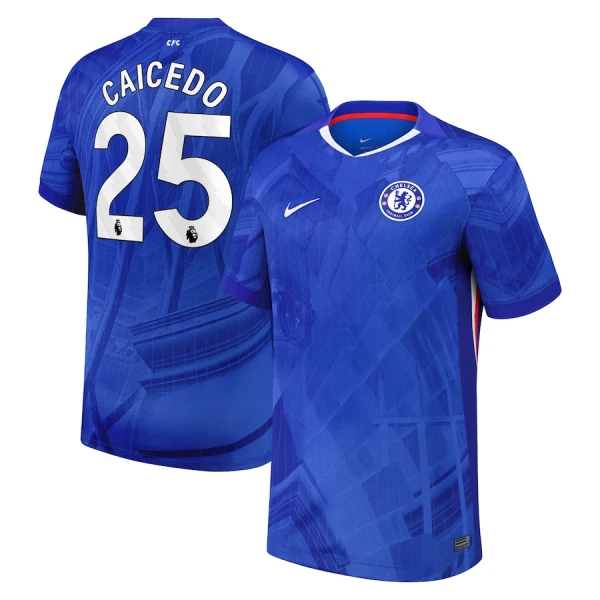 Camisolas Chelsea Caicedo 25 Equipamento Principal 25/26 Camisolas Chelsea Caicedo 25 Equipamento Principal 25/26