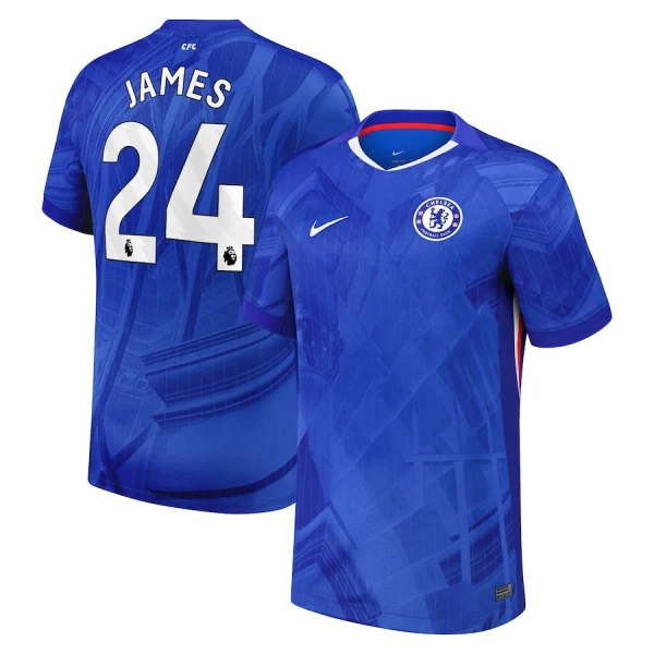 Camisolas Chelsea James 24 Equipamento Principal 25/26 Camisolas Chelsea James 24 Equipamento Principal 25/26