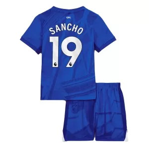 Camisolas Chelsea Sancho 19 Criança Equipamento Principal 25/26 Camisolas Chelsea Sancho 19 Criança Equipamento Principal 25/26