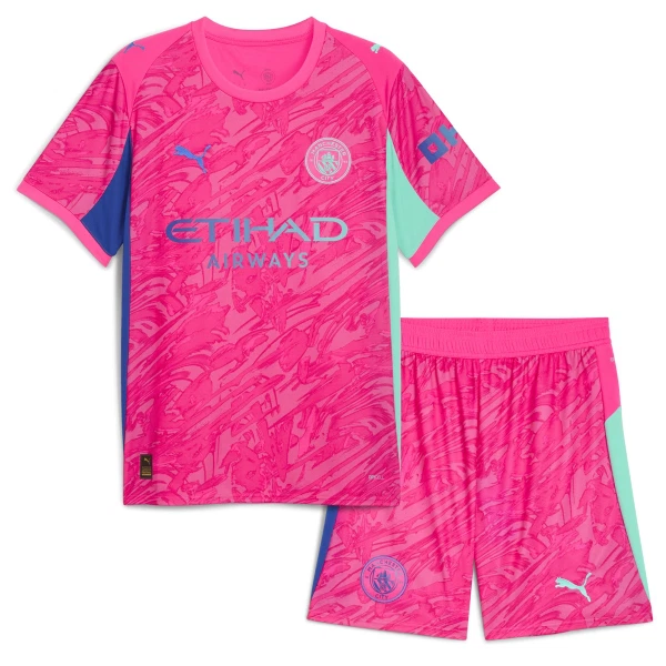Camisolas Guarda Redes Manchester City Criança 25/26 Rosa Camisolas Guarda Redes Manchester City Criança 25/26 Rosa