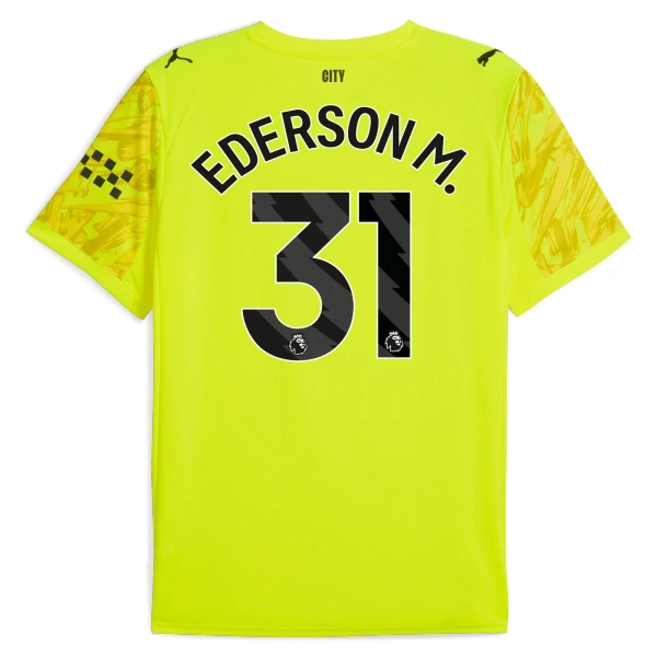 Camisolas Guarda Redes Manchester City Ederson Moraes M. 31 25/26 Amarelo