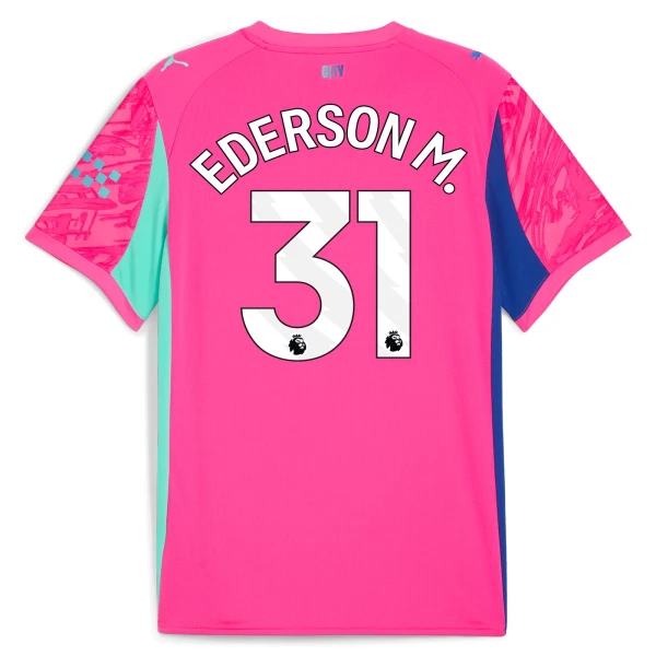 Camisolas Guarda Redes Manchester City Ederson Moraes M. 31 25/26 Rosa
