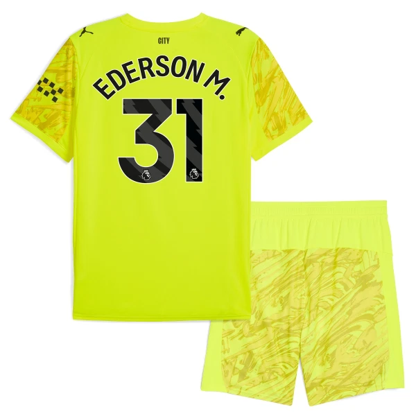 Camisolas Guarda Redes Manchester City Ederson Moraes M. 31 Criança 25/26 Amarelo Camisolas Guarda Redes Manchester City Ederson Moraes M. 31 Criança 25/26 Amarelo