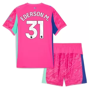 Camisolas Guarda Redes Manchester City Ederson Moraes M. 31 Criança 25/26 Rosa Camisolas Guarda Redes Manchester City Ederson Moraes M. 31 Criança 25/26 Rosa