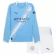 Camisolas Manchester City Criança Equipamento Principal 25/26 Manga Comprida Camisolas Manchester City Criança Equipamento Principal 25/26 Manga Comprida