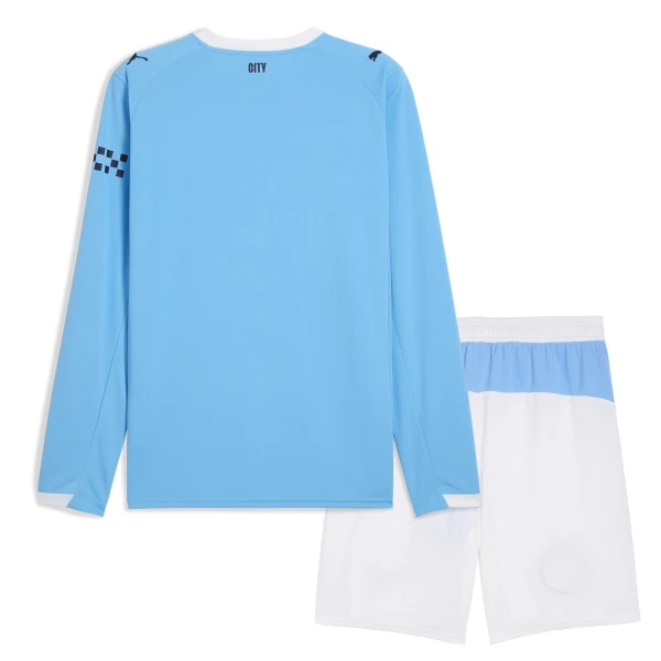 Camisolas Manchester City Criança Equipamento Principal 25/26 Manga Comprida