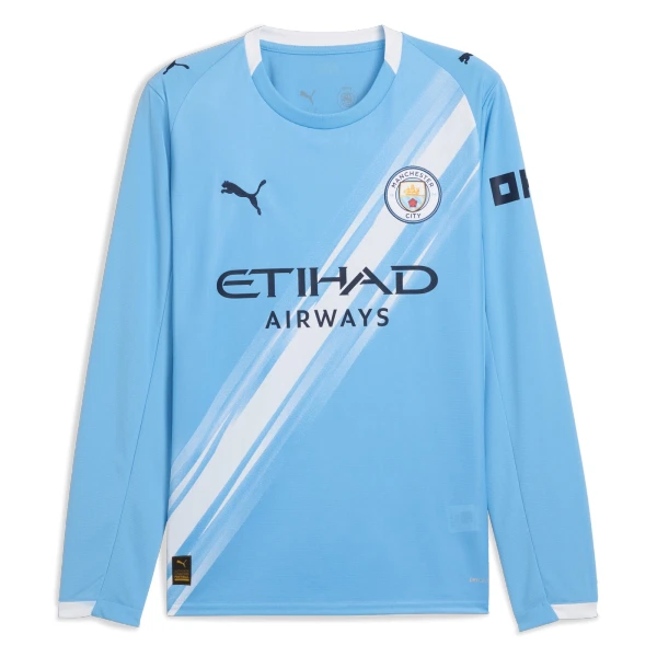 Camisolas Manchester City Equipamento Principal 25/26 Manga Comprida