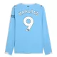 Camisolas Manchester City Erling Haaland 9 Equipamento Principal 25/26 Manga Comprida Camisolas Manchester City Erling Haaland 9 Equipamento Principal 25/26 Manga Comprida