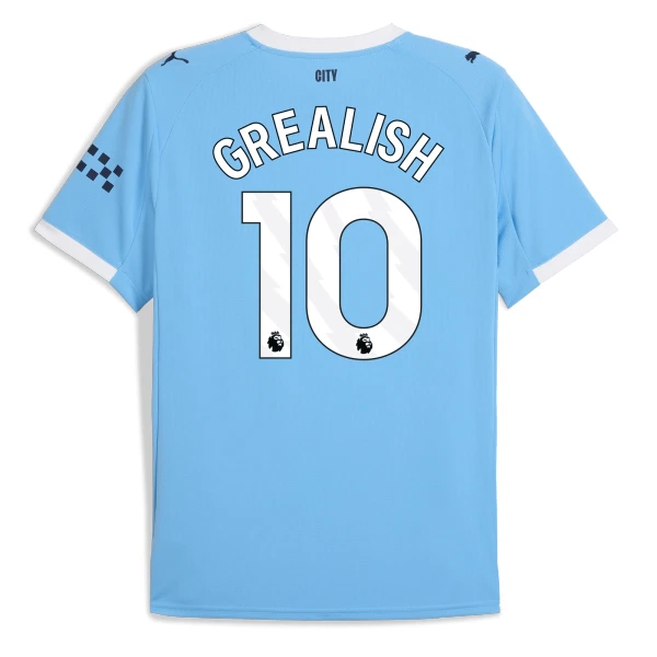 Camisolas Manchester City Jack Grealish 10 Equipamento Principal 25/26 Camisolas Manchester City Jack Grealish 10 Equipamento Principal 25/26