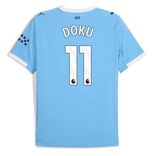 Camisolas Manchester City Jérémy Doku 11 Equipamento Principal 25/26 Camisolas Manchester City Jérémy Doku 11 Equipamento Principal 25/26