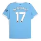 Camisolas Manchester City Kevin De Bruyne 17 Equipamento Principal 25/26