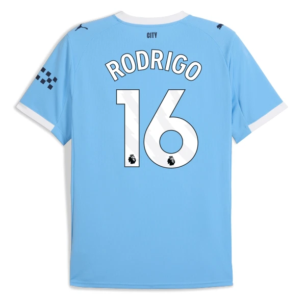 Camisolas Manchester City Rodrigo Hernández 16 Equipamento Principal 25/26 Camisolas Manchester City Rodrigo Hernández 16 Equipamento Principal 25/26