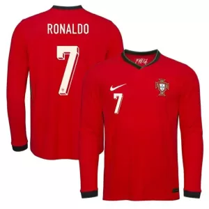 Camisolas Portugal Cristiano Ronaldo 7 Equipamento Principal 2025 Manga Comprida Camisolas Portugal Cristiano Ronaldo 7 Equipamento Principal 2025 Manga Comprida