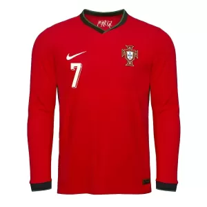 Camisolas Portugal Cristiano Ronaldo 7 Equipamento Principal 2025 Manga Comprida