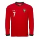 Camisolas Portugal Cristiano Ronaldo 7 Equipamento Principal 2025 Manga Comprida