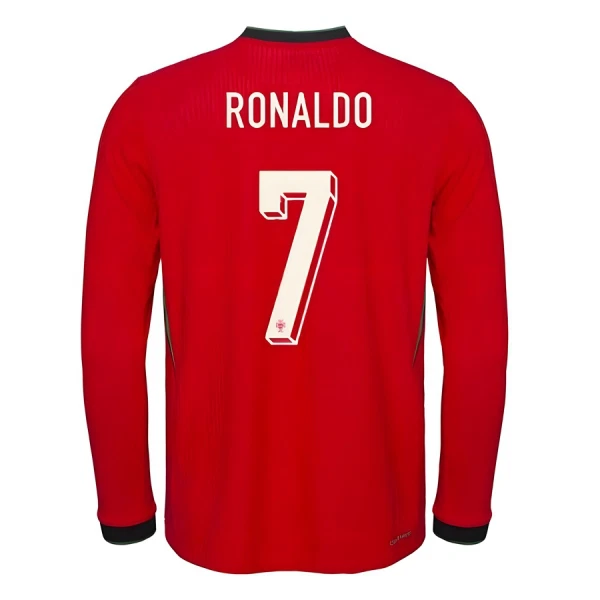 Camisolas Portugal Cristiano Ronaldo 7 Equipamento Principal 2025 Manga Comprida