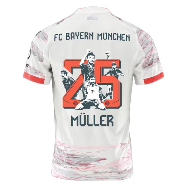 Camisolas FC Bayern de Munique Thomas Müller 25 Criança Equipamento Alternativo 25/26 Especial