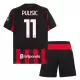 Camisolas AC Milan Christian Pulišić 11 Criança Equipamento Principal 25/26 Camisolas AC Milan Christian Pulišić 11 Criança Equipamento Principal 25/26