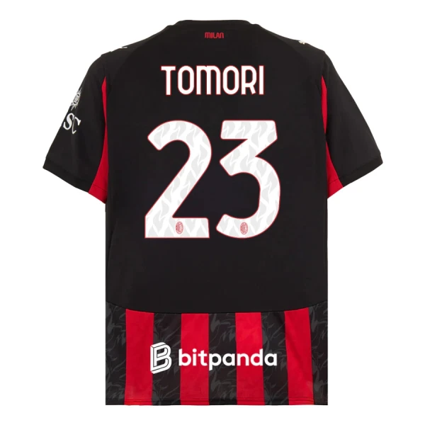 Camisolas AC Milan Fikayo Tomori 23 Equipamento Principal 25/26 Camisolas AC Milan Fikayo Tomori 23 Equipamento Principal 25/26