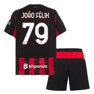 Camisolas AC Milan João Félix 79 Criança Equipamento Principal 25/26