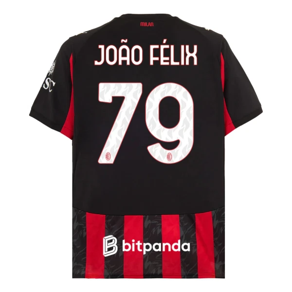 Camisolas AC Milan João Félix 79 Equipamento Principal 25/26 Camisolas AC Milan João Félix 79 Equipamento Principal 25/26