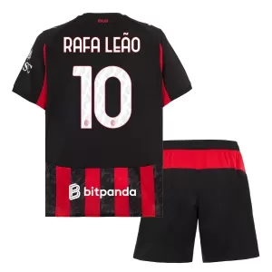 Camisolas AC Milan Rafael Leão 10 Criança Equipamento Principal 25/26