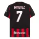 Camisolas AC Milan Santiago Gimenez 7 Equipamento Principal 25/26 Camisolas AC Milan Santiago Gimenez 7 Equipamento Principal 25/26