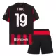 Camisolas AC Milan Theo Hernandez 19 Criança Equipamento Principal 25/26 Camisolas AC Milan Theo Hernandez 19 Criança Equipamento Principal 25/26