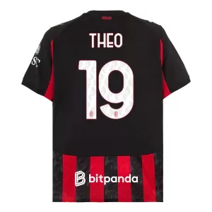 Camisolas AC Milan Theo Hernandez 19 Equipamento Principal 25/26