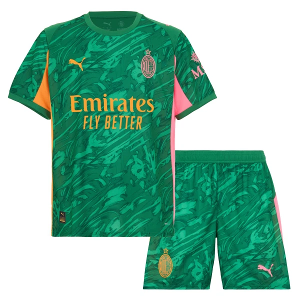 Camisolas Guarda Redes AC Milan Criança 25/26 Verde Camisolas Guarda Redes AC Milan Criança 25/26 Verde