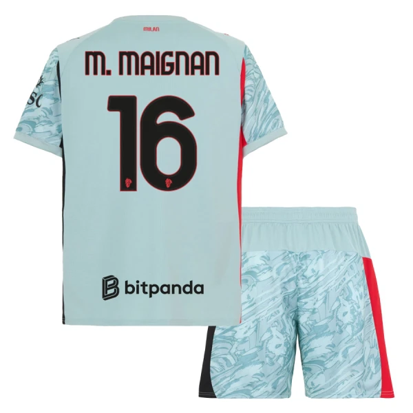 Camisolas Guarda Redes AC Milan M. Maignan 16 Criança 25/26 Azul Camisolas Guarda Redes AC Milan M. Maignan 16 Criança 25/26 Azul