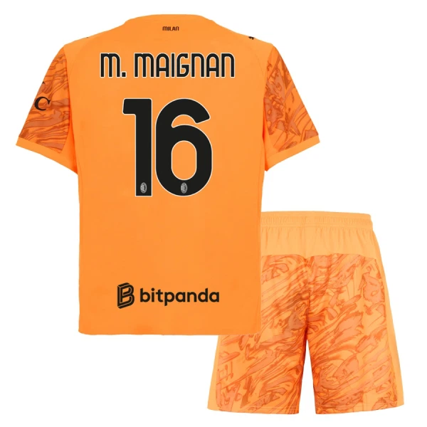Camisolas Guarda Redes AC Milan M. Maignan 16 Criança 25/26 Laranja Camisolas Guarda Redes AC Milan M. Maignan 16 Criança 25/26 Laranja