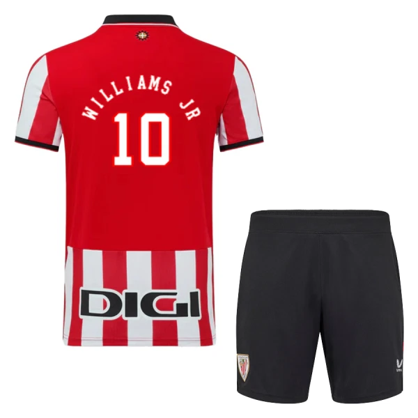 Camisolas Athletic Bilbao Williams JR 10 Criança Equipamento Principal 25/26 Camisolas Athletic Bilbao Williams JR 10 Criança Equipamento Principal 25/26