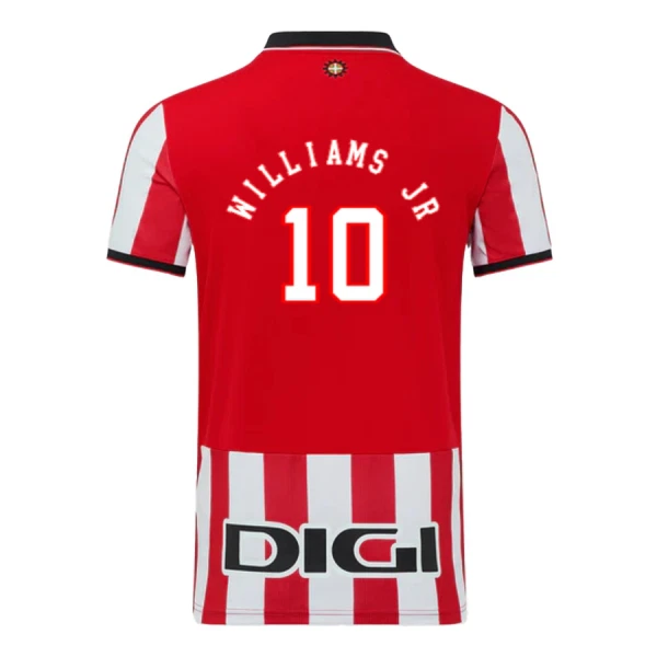 Camisolas Athletic Bilbao Williams JR 10 Equipamento Principal 25/26 Camisolas Athletic Bilbao Williams JR 10 Equipamento Principal 25/26