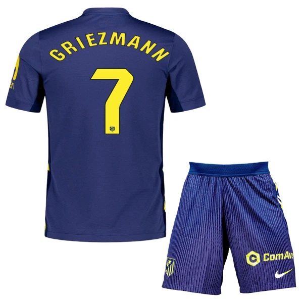 Camisolas Atlético Madrid Antoine Griezmann 7 Criança Equipamento Alternativo 25/26 Camisolas Atlético Madrid Antoine Griezmann 7 Criança Equipamento Alternativo 25/26