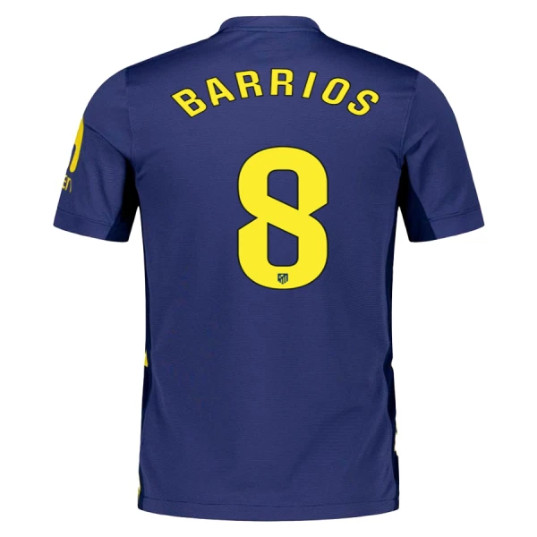 Camisolas Atlético Madrid Barrios 8 Equipamento Alternativo 25/26 Camisolas Atlético Madrid Barrios 8 Equipamento Alternativo 25/26
