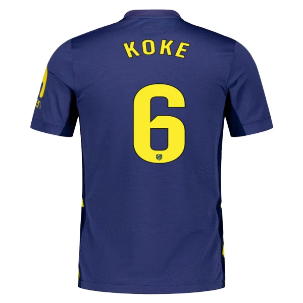 Camisolas Atlético Madrid Koke 6 Equipamento Alternativo 25/26 Camisolas Atlético Madrid Koke 6 Equipamento Alternativo 25/26
