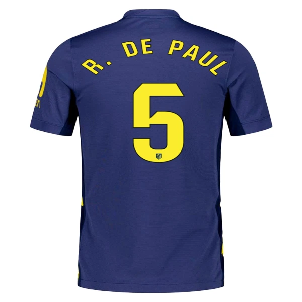 Camisolas Atlético Madrid Rodrigo de Paul 5 Equipamento Alternativo 25/26 Camisolas Atlético Madrid Rodrigo de Paul 5 Equipamento Alternativo 25/26