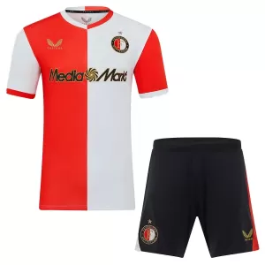Camisolas Feyenoord Rotterdam Criança Equipamento Principal 25/26