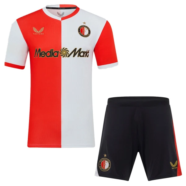 Camisolas Feyenoord Rotterdam Criança Equipamento Principal 25/26 Camisolas Feyenoord Rotterdam Criança Equipamento Principal 25/26