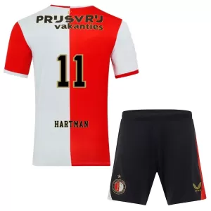 Camisolas Feyenoord Rotterdam Hartman 11 Criança Equipamento Principal 25/26