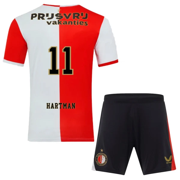 Camisolas Feyenoord Rotterdam Hartman 11 Criança Equipamento Principal 25/26 Camisolas Feyenoord Rotterdam Hartman 11 Criança Equipamento Principal 25/26