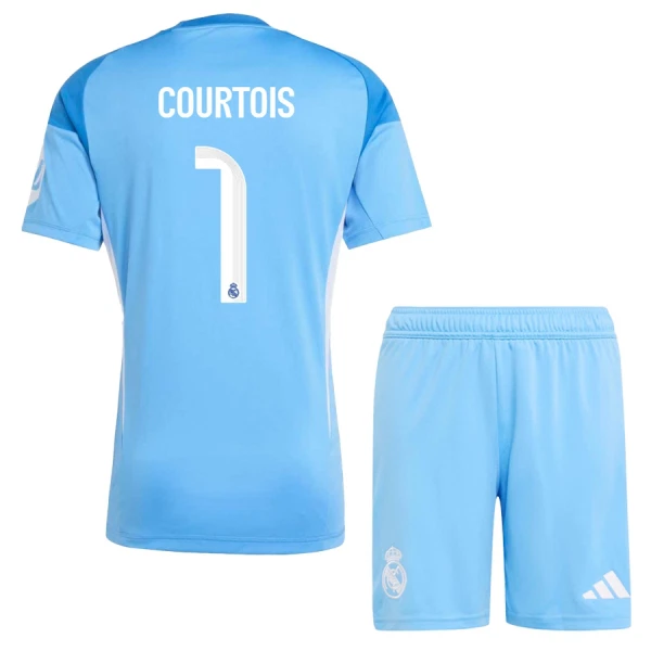Camisolas Guarda Redes Real Madrid Thibaut Courtois 1 Criança 25/26 Camisolas Guarda Redes Real Madrid Thibaut Courtois 1 Criança 25/26