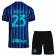 Camisolas Inter Milan Barella 23 Criança Equipamento Principal 25/26 Camisolas Inter Milan Barella 23 Criança Equipamento Principal 25/26