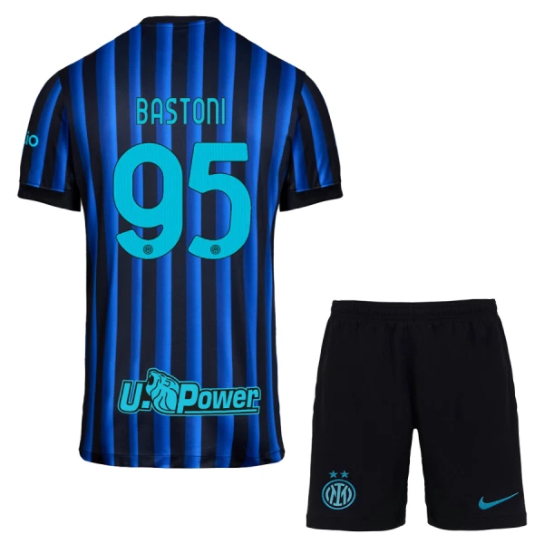 Camisolas Inter Milan Bastoni 95 Criança Equipamento Principal 25/26 Camisolas Inter Milan Bastoni 95 Criança Equipamento Principal 25/26